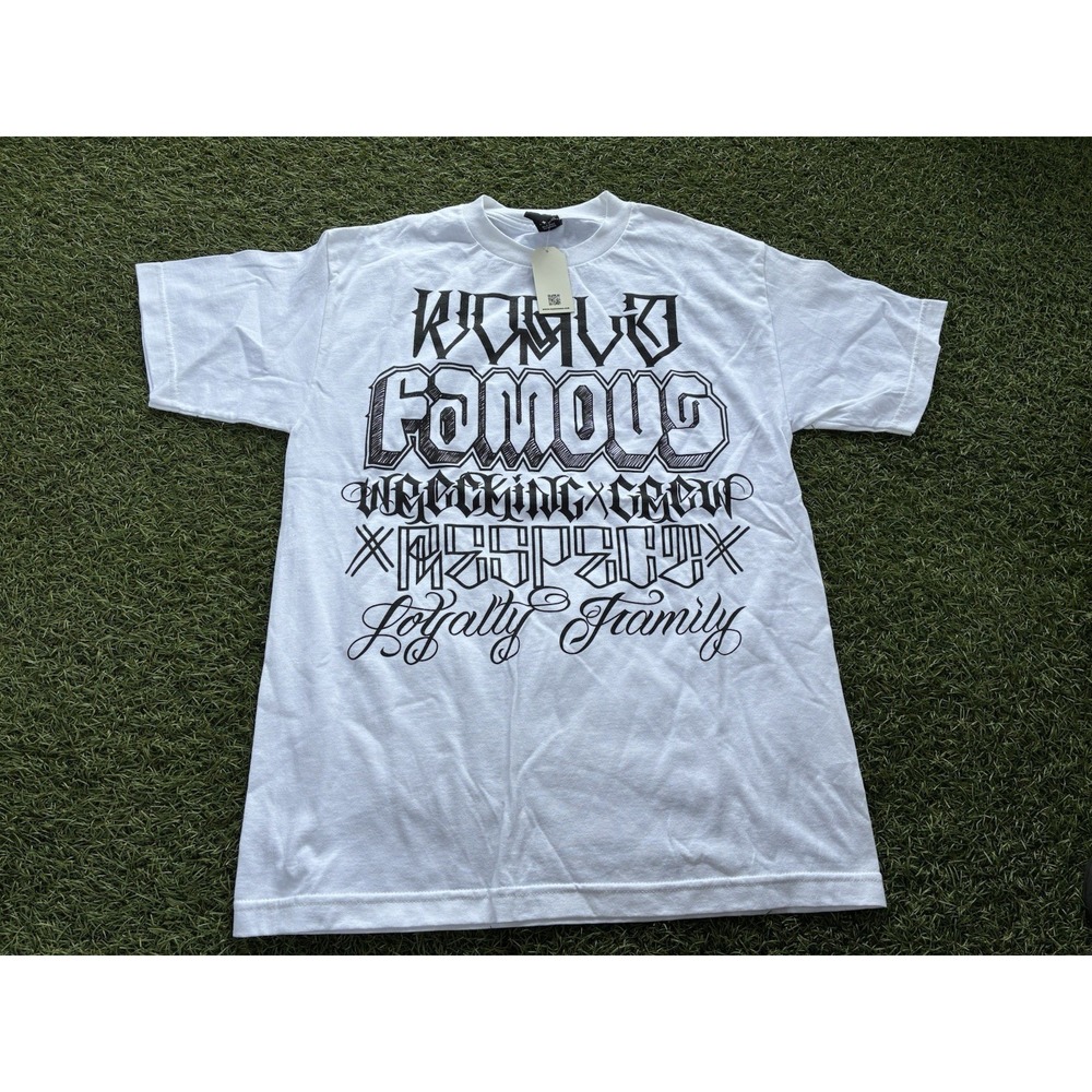 RARE Famous Stars And Straps‎ Big Sleeps Graffiti Shirt NWT M Travis Barker 182